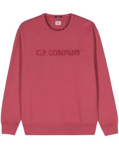C.P. Company Sweater Met Logo - Roze