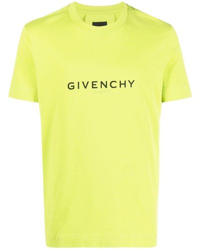 Givenchy Camiseta con logo estampado - Amarillo