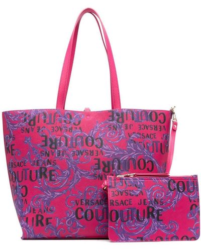Versace Jeans Couture Shopper mit Couture-Print - Pink