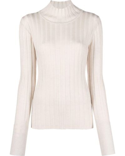 See By Chloé Long-sleeve Knitted Top - Natural