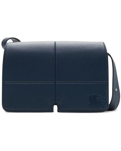 Burberry Snip Leather Shoulder Bag - Blue