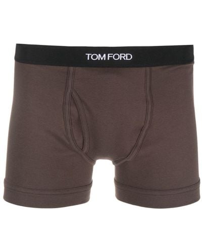 Tom Ford Boxershorts Met Logoband - Grijs