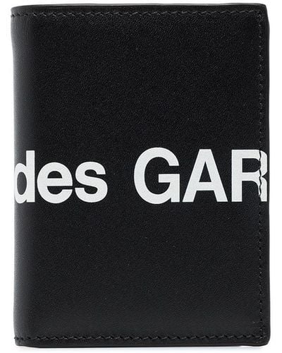 Comme des Garçons Portemonnee Met Logoprint - Zwart