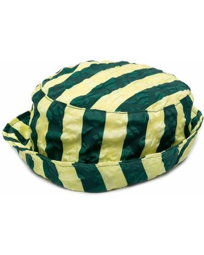 Sunnei Striped Bucket Hat - Green