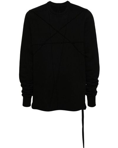Rick Owens DRKSHDW Star-embroidery Cotton Sweatshirt - Black