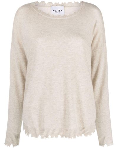 Kujten yellow cashmere ribbed jumper UK6 - UK8 main image 0