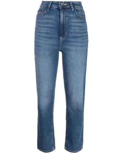 DKNY Straight-leg Faded Jeans - Blue