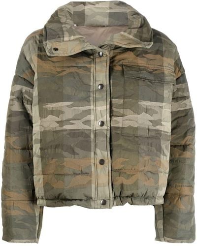 Mackintosh Chrissie Camouflage-print Jacket - Green