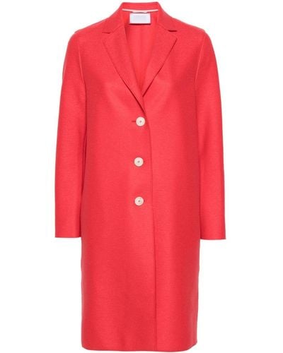 Harris Wharf London Button-up Wool Coat - Red