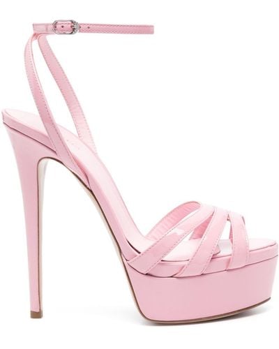 Le Silla Lola 140mm Platform Sandals - Pink