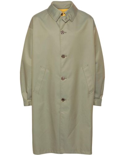 Comme des Garçons Single-breasted Trench Coat - Green