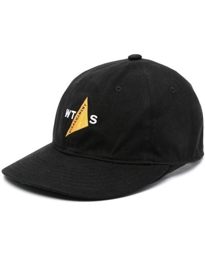 WTAPS Logo-embroidered Twill Cap - Black
