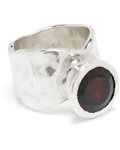 Rosa Maria Ring aus Sterlingsilber mit Kristallen - Weiß