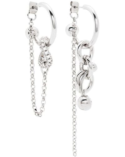 Justine Clenquet Abel Crystal-embellished Earrings - White