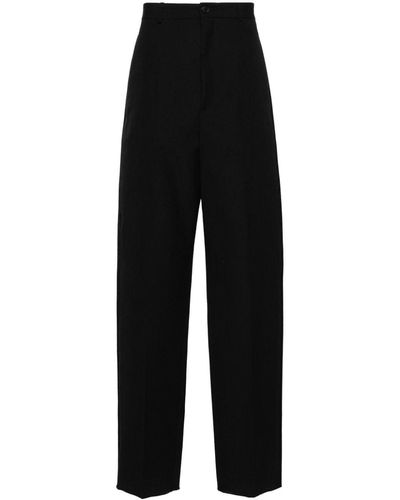 Balenciaga Pantalon de costume à coupe droite - Noir