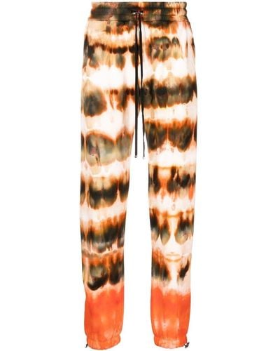 Amiri Jogginghose mit Batikmuster - Orange