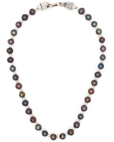 Emanuele Bicocchi Freshwater Pearl Necklace - Metallic