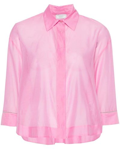 Peserico Monili Chain-detail Shirt - Pink