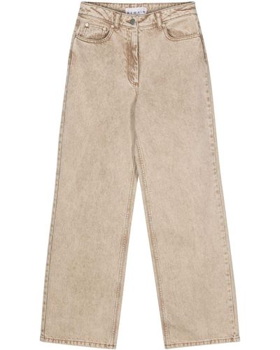 Remain Special Yoke Cotton Jeans - Natural