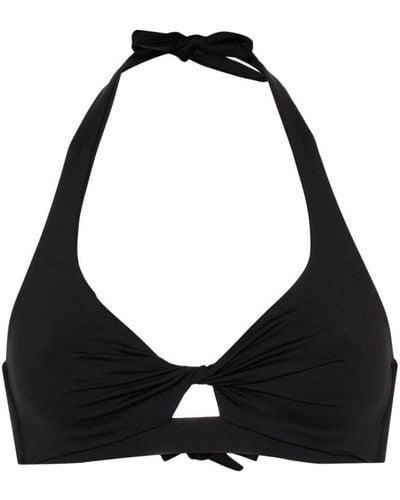 Mc2 Saint Barth Tristan Triangle Bikini Top - Black