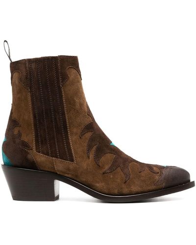 Sartore Texan Ankle Boots - Brown