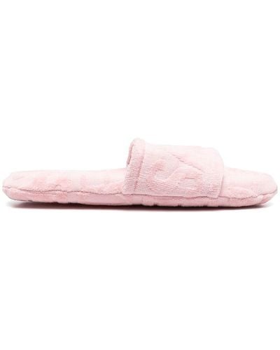 Versace Slippers Terry con logo - Rosa