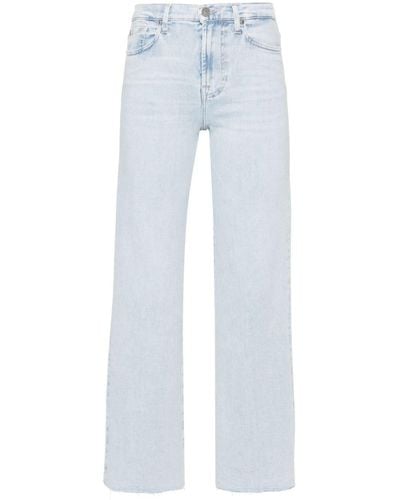 7 For All Mankind Mid Waist Jeans - Blauw