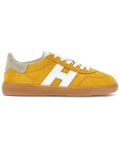 Hogan Cool Suede Low-top Trainers - Yellow