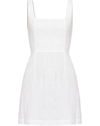 Posse Skyla Linen Minidress - White