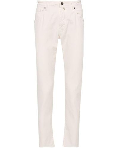 Incotex Mid-rise Slim-fit Jeans - White