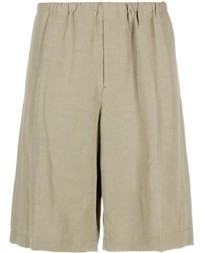 Calvin Klein Logo-patch Shorts - Natural