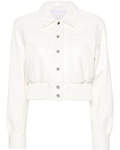 IRO Bulut Leather Jacket - White