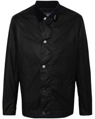 Barbour Blakewood Waxed Shirt Jacket - Black