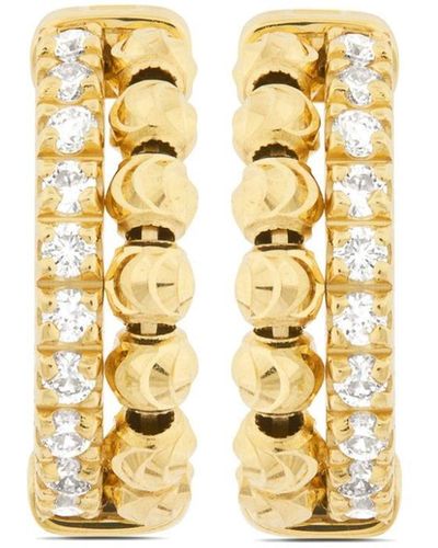 Officina Bernardi 18kt Yellow Gold Moon Eden Diamond Earrings - Metallic