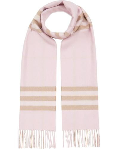 Burberry Classic Checked Scarf - Pink