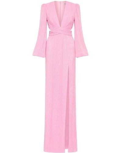 Rebecca Vallance Amal Cut-out Gown - Pink