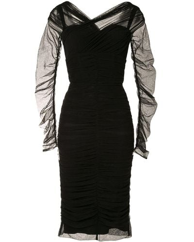 Dolce & Gabbana シャーリング ドレス - ブラック