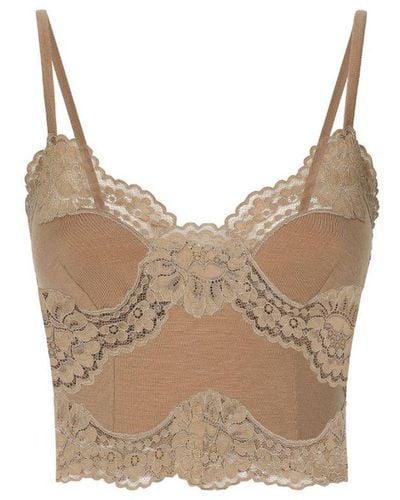 Dolce & Gabbana Top con pizzo - Neutro