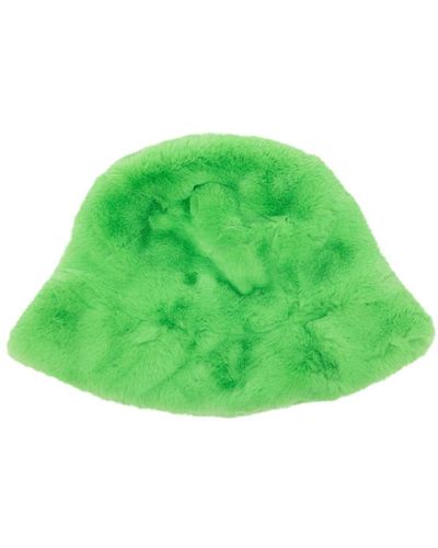 Jakke Hattie Faux-fur Bucket Hat - Green