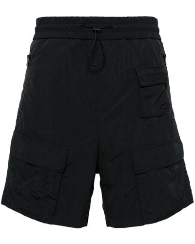 HUGO Canvas Cargo Shorts - Black