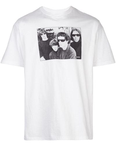 Supreme T-shirt imprimé The Velvet Underground - Blanc