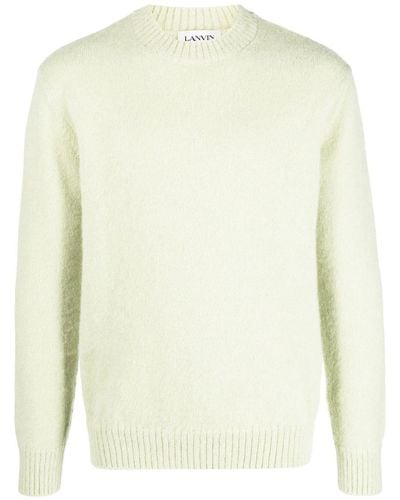 Lanvin Long-sleeve Knitted Sweater - White