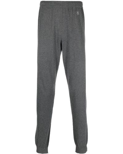 Corneliani Jersey-knit Track Trousers - Grey