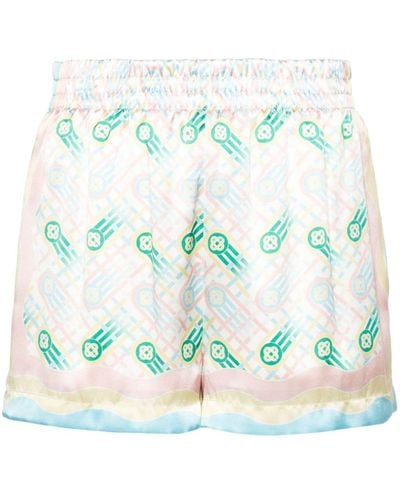 Casablancabrand Pantalones cortos con estampado Ping Pong - Azul