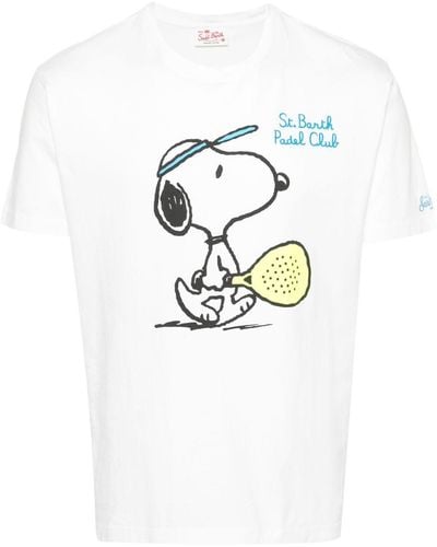 Mc2 Saint Barth X Peanutstm Snoopy Padel Tシャツ - ホワイト