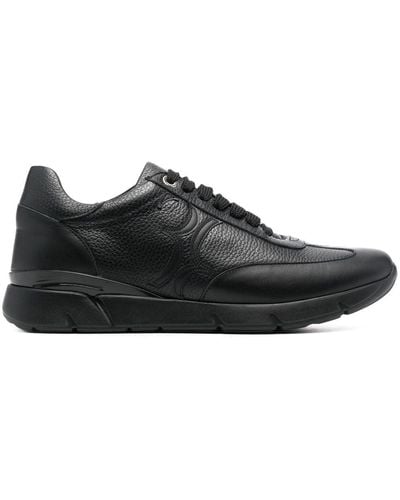 Billionaire Calf-leather Low-top Sneakers - Black
