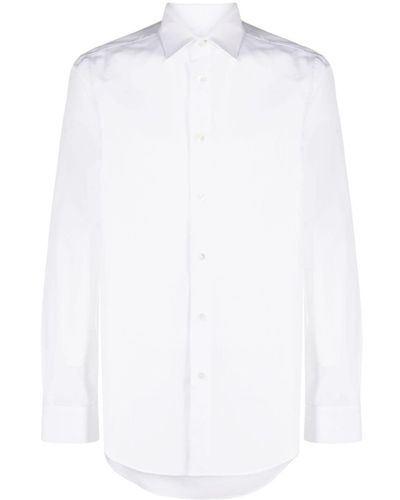 Paul Smith Camisa con puños Signature Stripe - Blanco