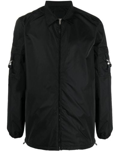Givenchy 4g Buckled-pocket Overshirt - Black