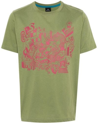 PS by Paul Smith T-shirt con stampa grafica - Verde