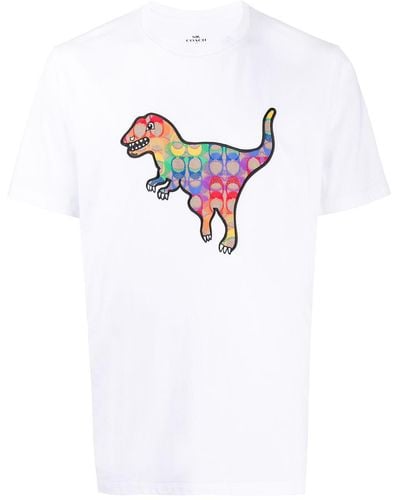 COACH Rainbow Signature Rexy T-shirt - White